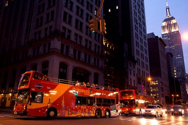 뉴욕 그레이라인 나이트투어2층버스